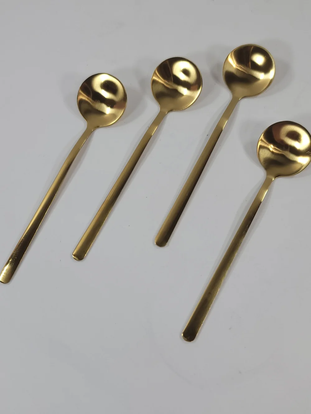 Gold Tone Coffee Spoons 5